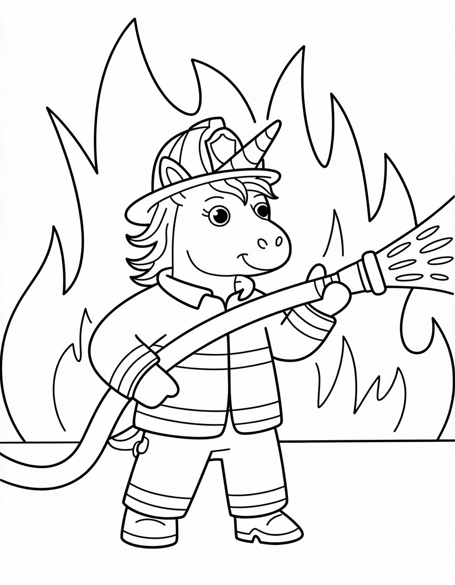 Firefighter Unicorn